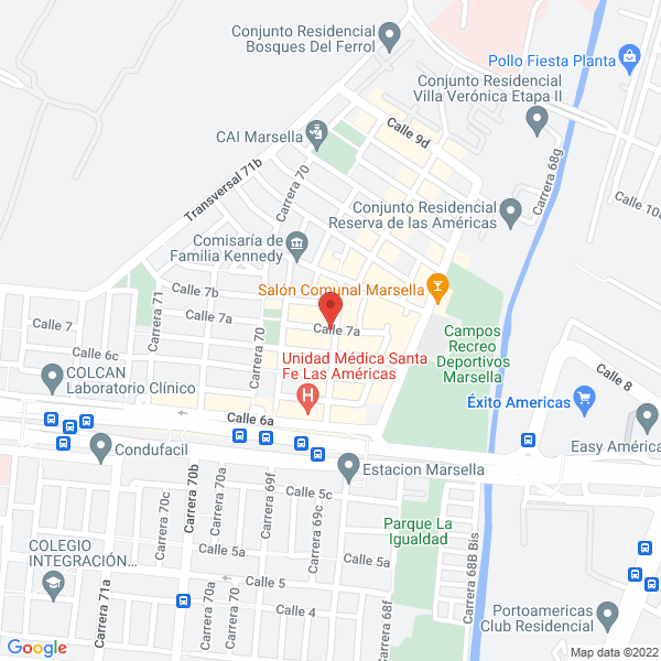 Mapa de Comercializadora Ronan S.A.S.