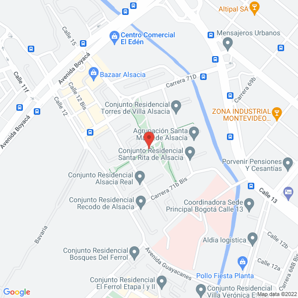 Mapa de V I P Management Travel S.A.S.