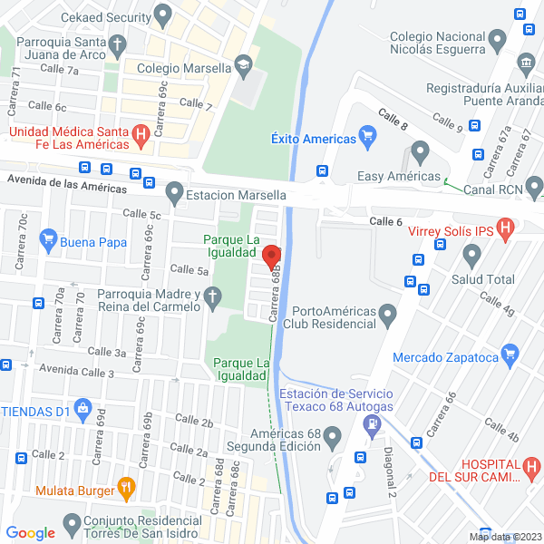 Mapa de Internacional De Ventas Y Servicios S.A.S.