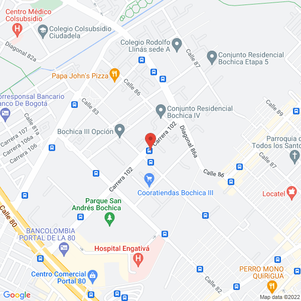 Mapa de S&H Suministros S.A.S.