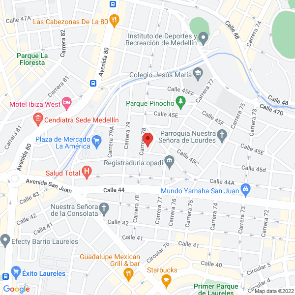 Mapa de Az Logística Medellín S.A.S