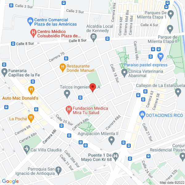 Mapa de Profilms S.A.S.