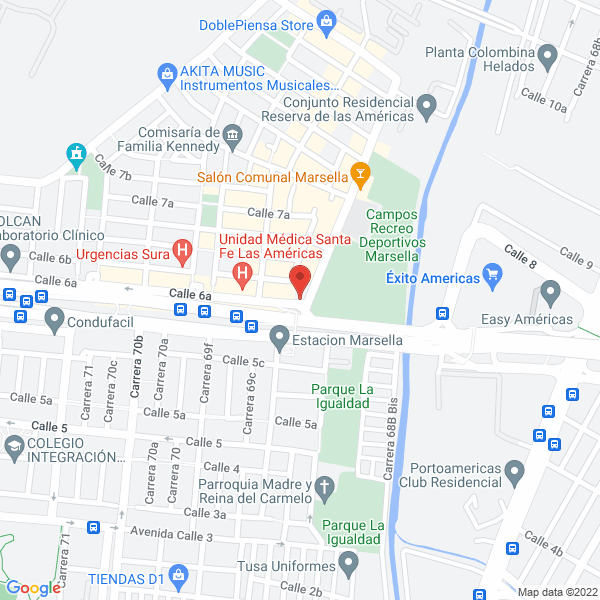 Mapa de Deposito & Ferretería Jr S.A.S.