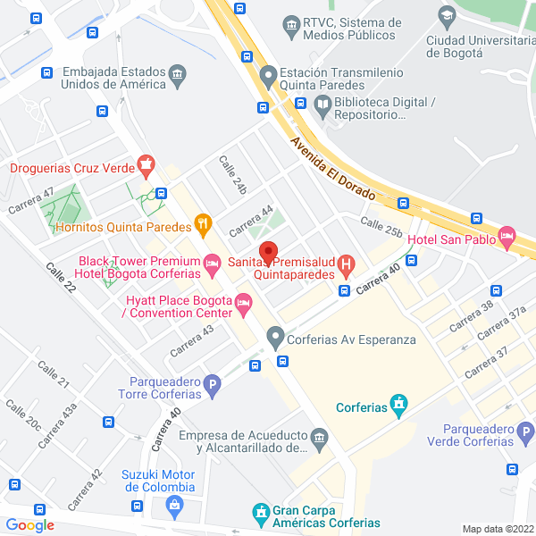 Mapa de Optimonturas De Colombia S.A.S.