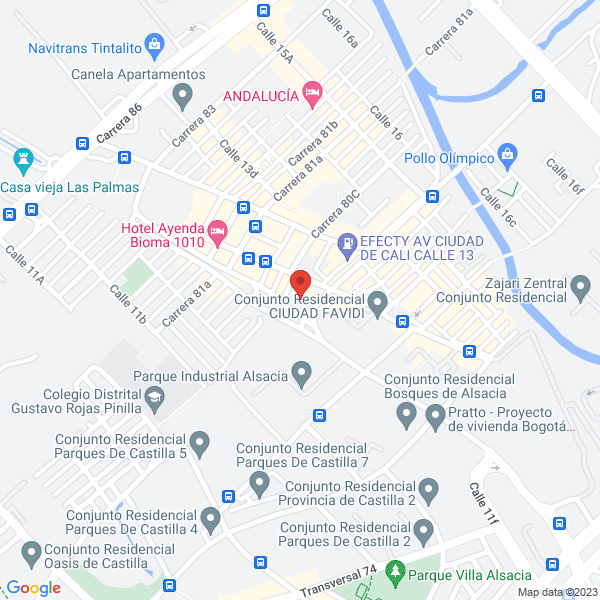 Mapa de Autopartes Muelles Y Frenos Molina S.A.S.
