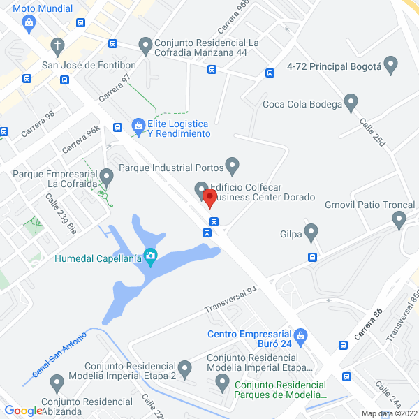 Mapa de Probiomin De Colombia Sas