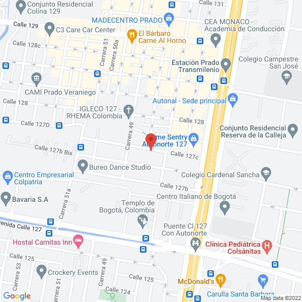 Mapa de Fashionlash S.A.S.