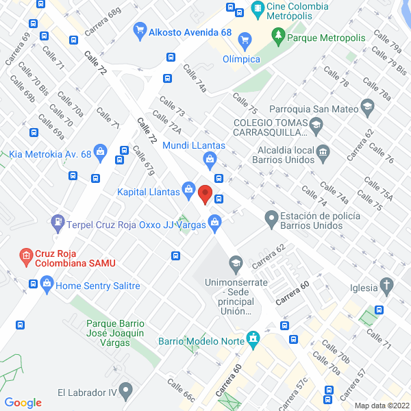 Mapa de Nisscar S.A.S.