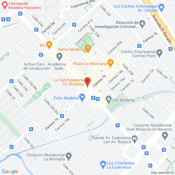 Mapa de Restaurante Casa Mandarín Modelia S.A.S.