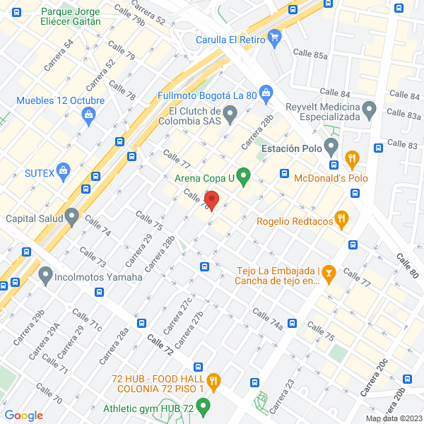 Mapa de Pan Factory & Fruit S.A.S.