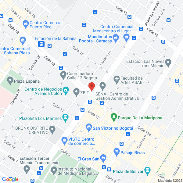 Mapa de Grupo De Informatica Telecomunicaciones Y Tecnologías De Colombia S.A.S.