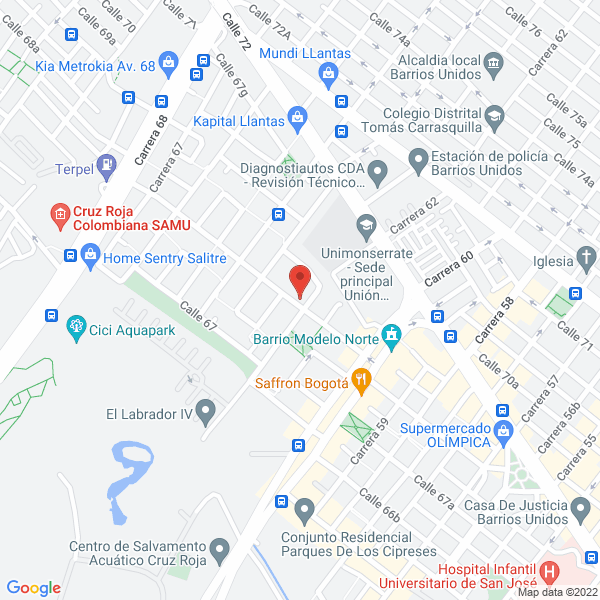 Mapa de Maximus Producciones S.A.S.