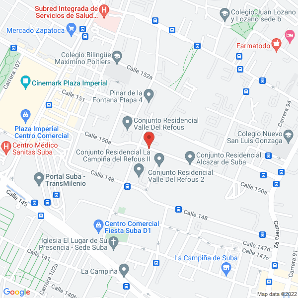 Mapa de El Refugio De Los Cocheros S.A.S.