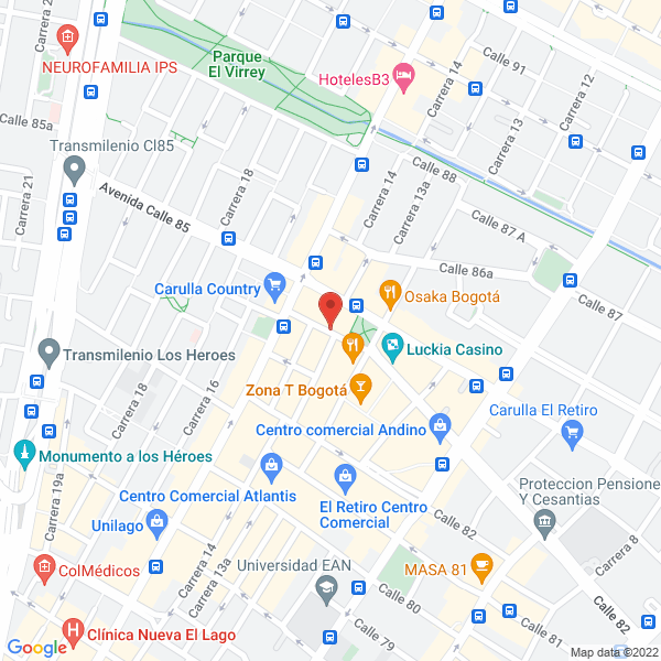 Map of Gnoveva Bar Ltda.