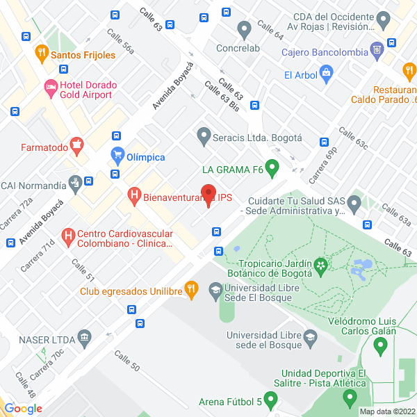 Mapa de Hidraúlicos Y Repuestos R.G. S.A.S.