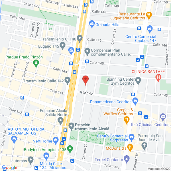 Mapa de Jcp Sport Agency S.A.S.