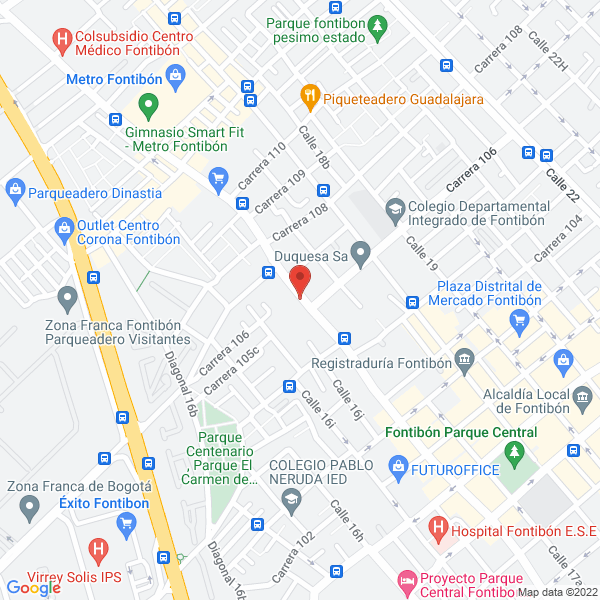 Mapa de Bus Express S.A.S.