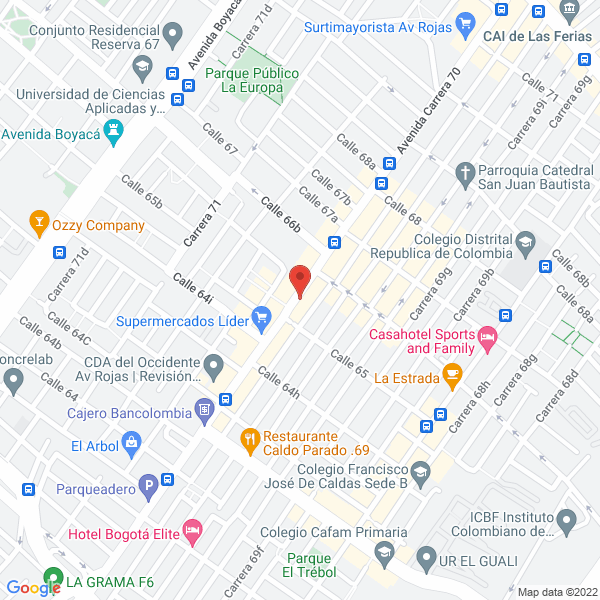 Mapa de Colrepuestos Car Ltda