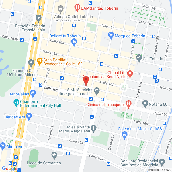 Mapa de Representaciones Permacol S.A.S.