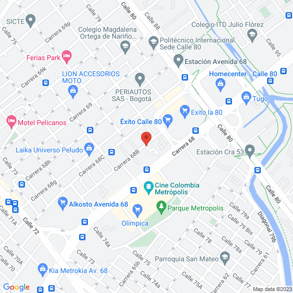 Mapa de Antorcha Inversiones Ospina García S.A.S.