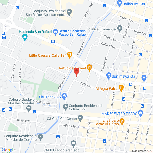 Mapa de El Gloton Gourmet S.A.S.
