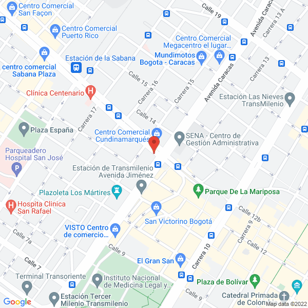 Mapa de Importec De Colombia S.A.S.