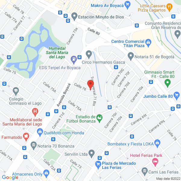 Mapa de Assiscard S.A.S.