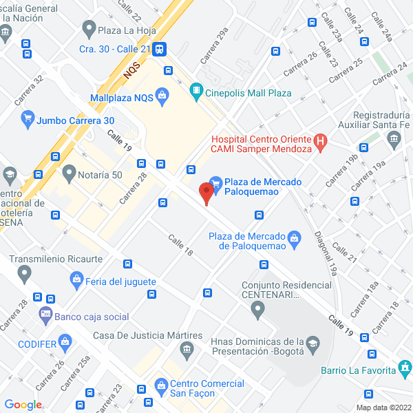 Mapa de Mercavícola Institucional S.A.S.