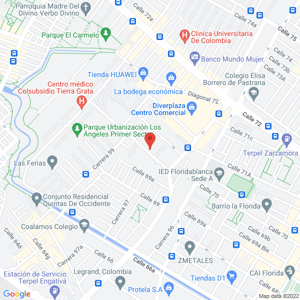 Mapa de Transportes Y Servicios Rojas S.A.S.