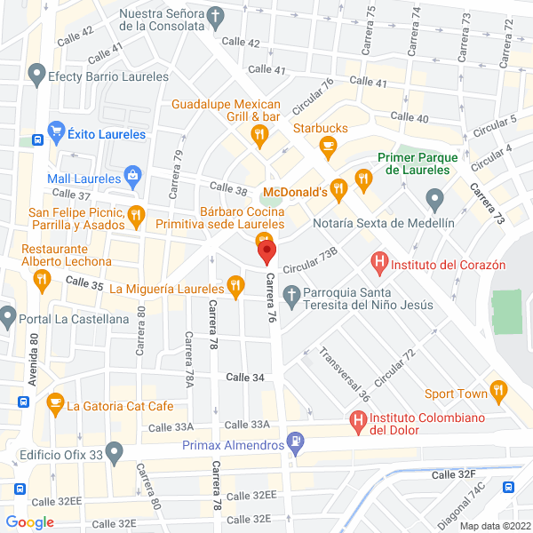 Mapa de Barbaro Cocina Primitiva