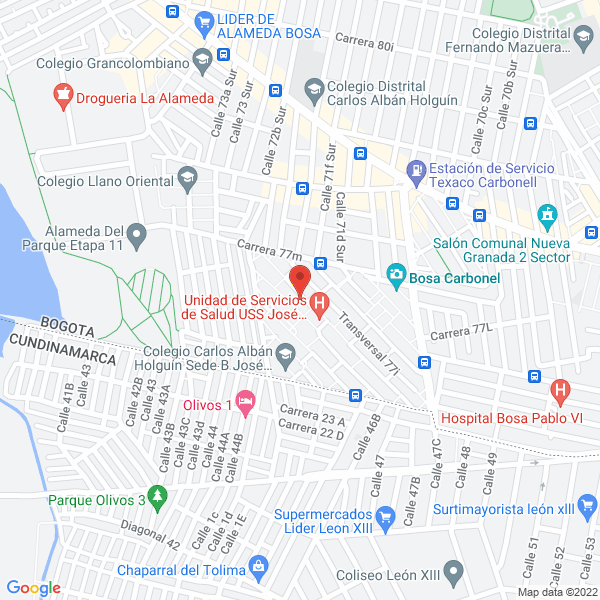 Mapa de Bmv Representaciones S.A.S.