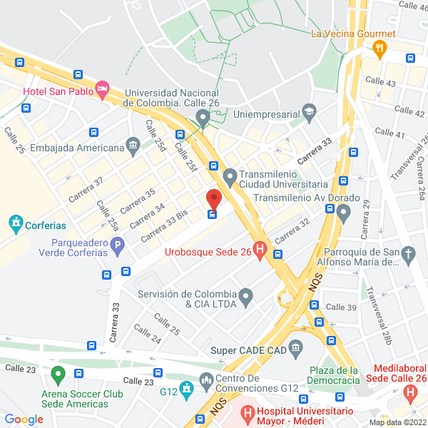 Mapa de Comercializadora Gale E.U.