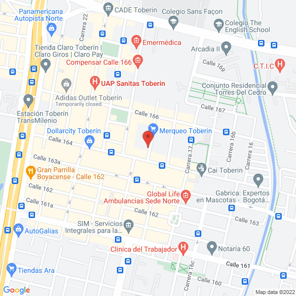 Mapa de Servigourmet S.A.S.