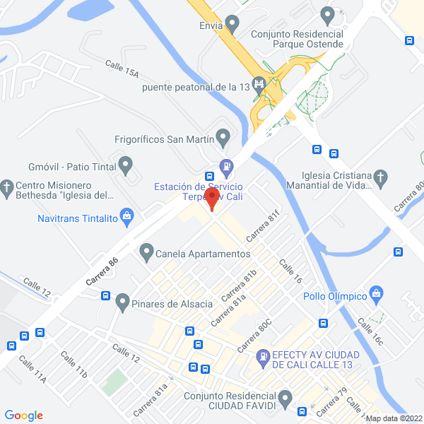 Mapa de Frigocarnes C & M S.A.S.