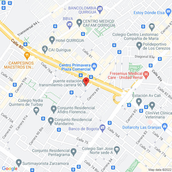 Mapa de Elercom E.U.