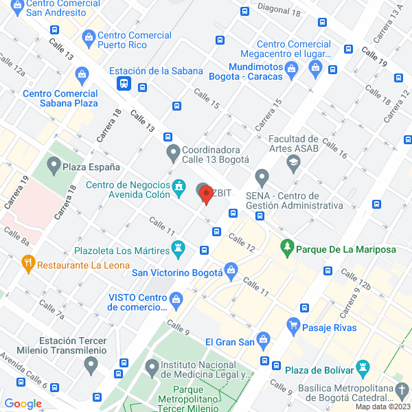 Mapa de Comercializadora Eléctrica Y Ferretera S.A.S.