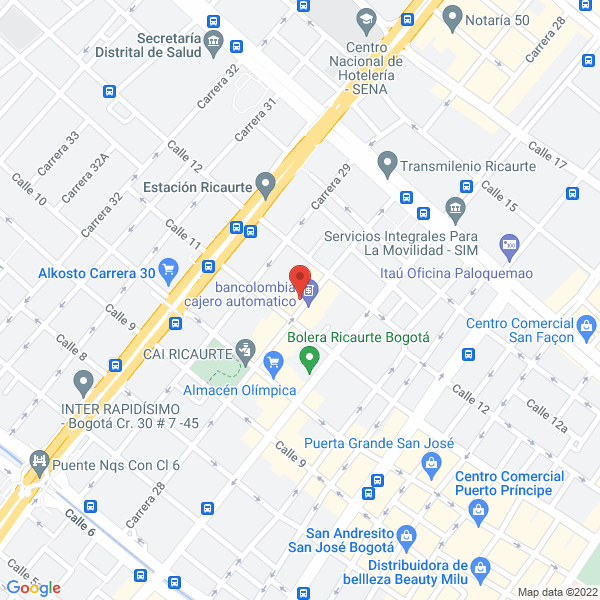 Mapa de Comercializadora Ferretera Guzmán S.A.S.