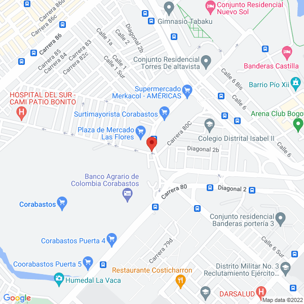 Mapa de Comercializadora Canaan G C G S.A.S.