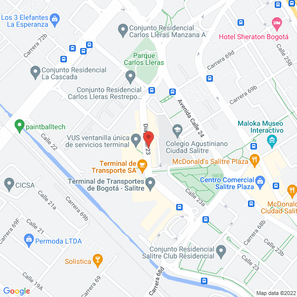Mapa de Transportes La Fenix S.A.S.