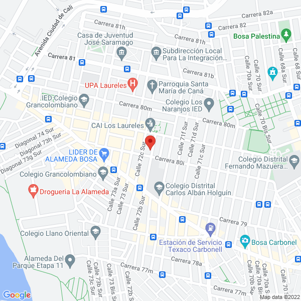 Mapa de Megaturbos S.A.S.