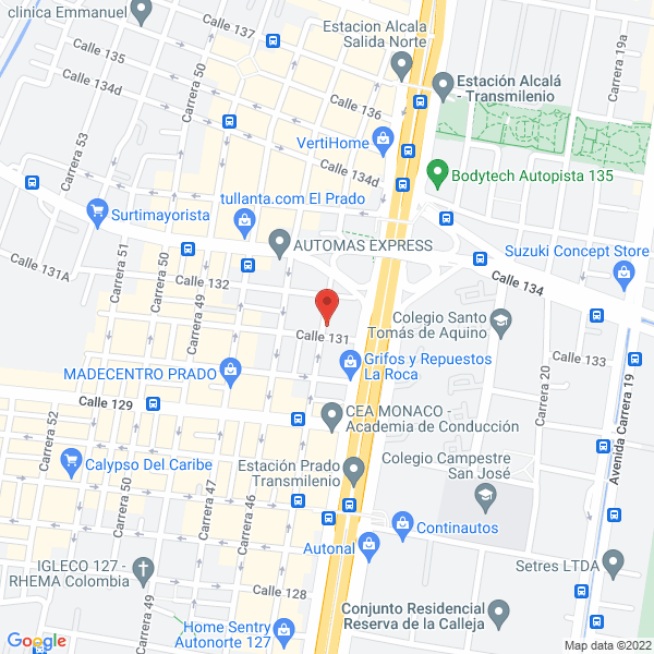 Mapa de Renol Partes S.A.S.