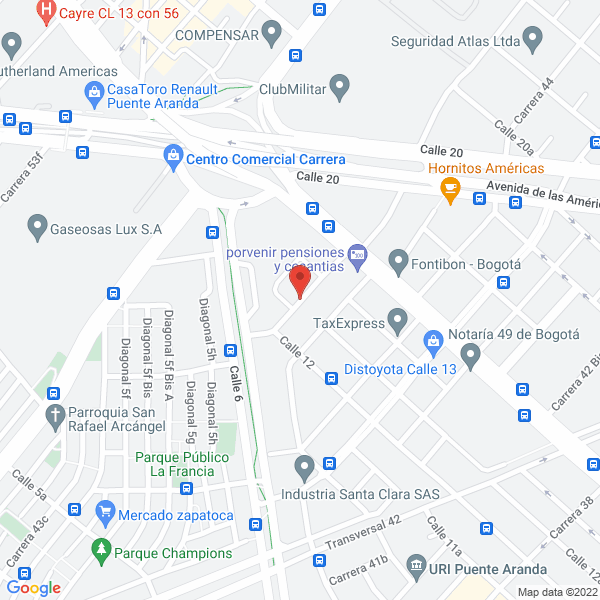 Mapa de Sat Control S.A.S.