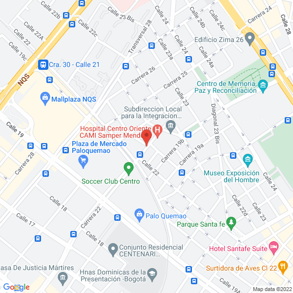 Mapa de Dahicolor Express S.A.S.