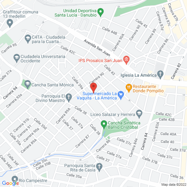 Mapa de Constructora Boomerang S.A.S