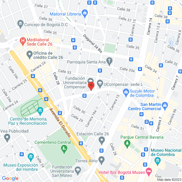 Mapa de Centro Juvenil De Lengua Música Y Deporte Le Café S.A.S.