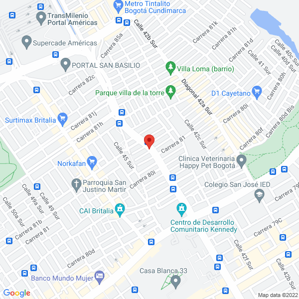 Mapa de Distribuciones Practidrywall S.A.S.