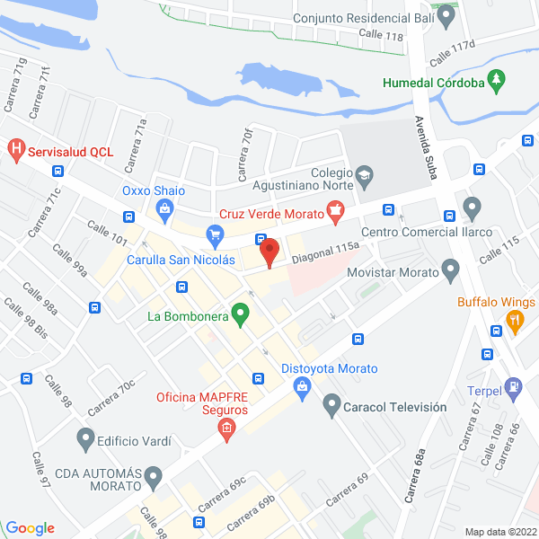 Mapa de Comercializadora Go Go Green S.A.S.
