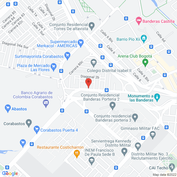 Mapa de Almacén La Llanta Y S.A.S.
