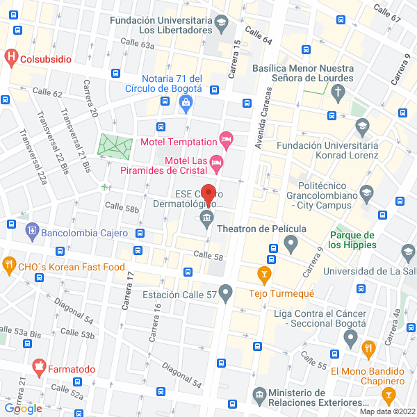 Mapa de Droguerías Center S.A.S.
