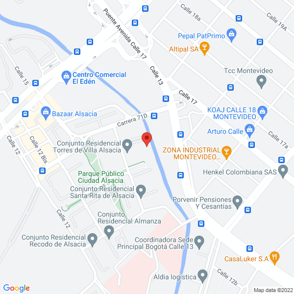 Mapa de R&R Industrial Import S.A.S.